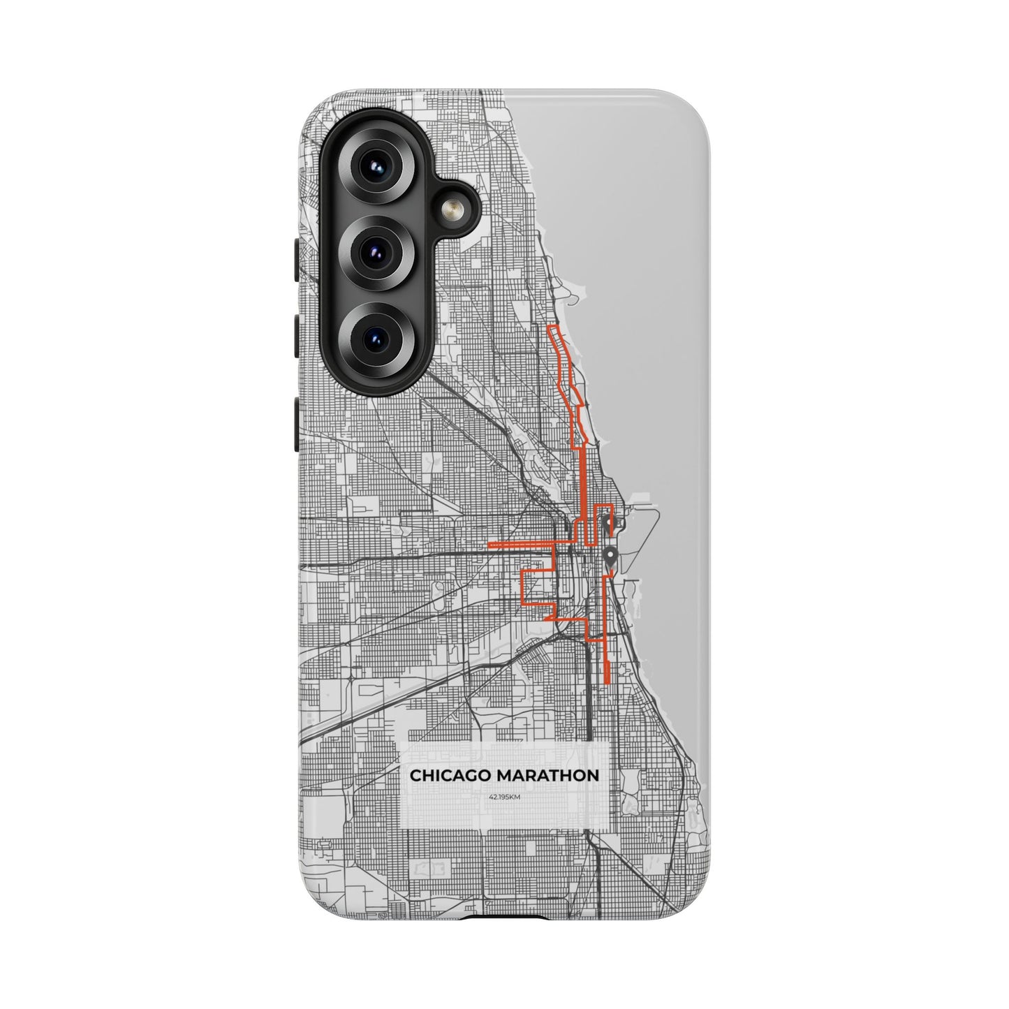 Chicago Marathon Route Tough Phone Case