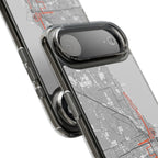 Chicago Marathon Route Clear Impact-Resistant Phone Case