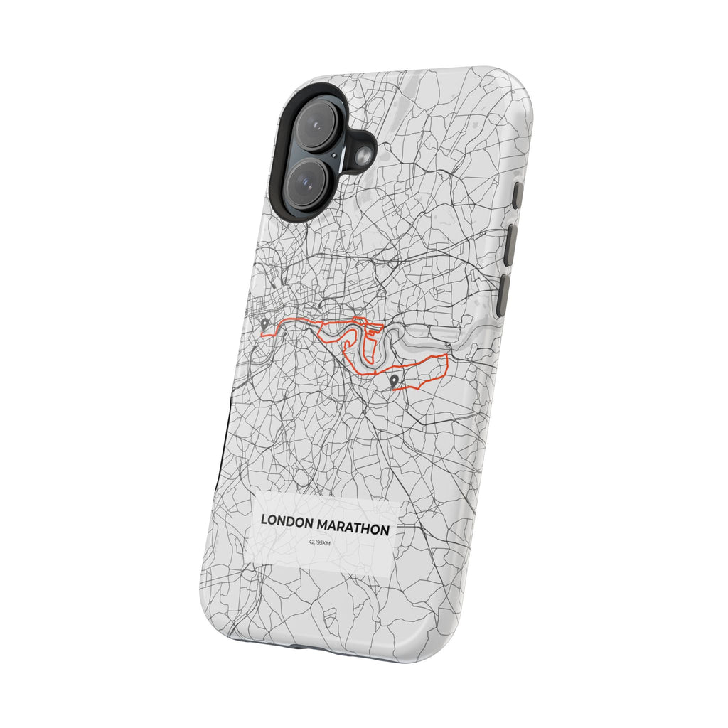 London Marathon Route Magnetic Impact-Resistant Phone Case
