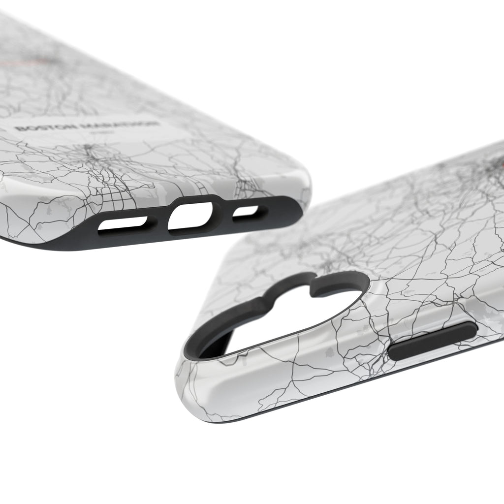 Boston Marathon Route Magnetic Impact-Resistant Phone Case