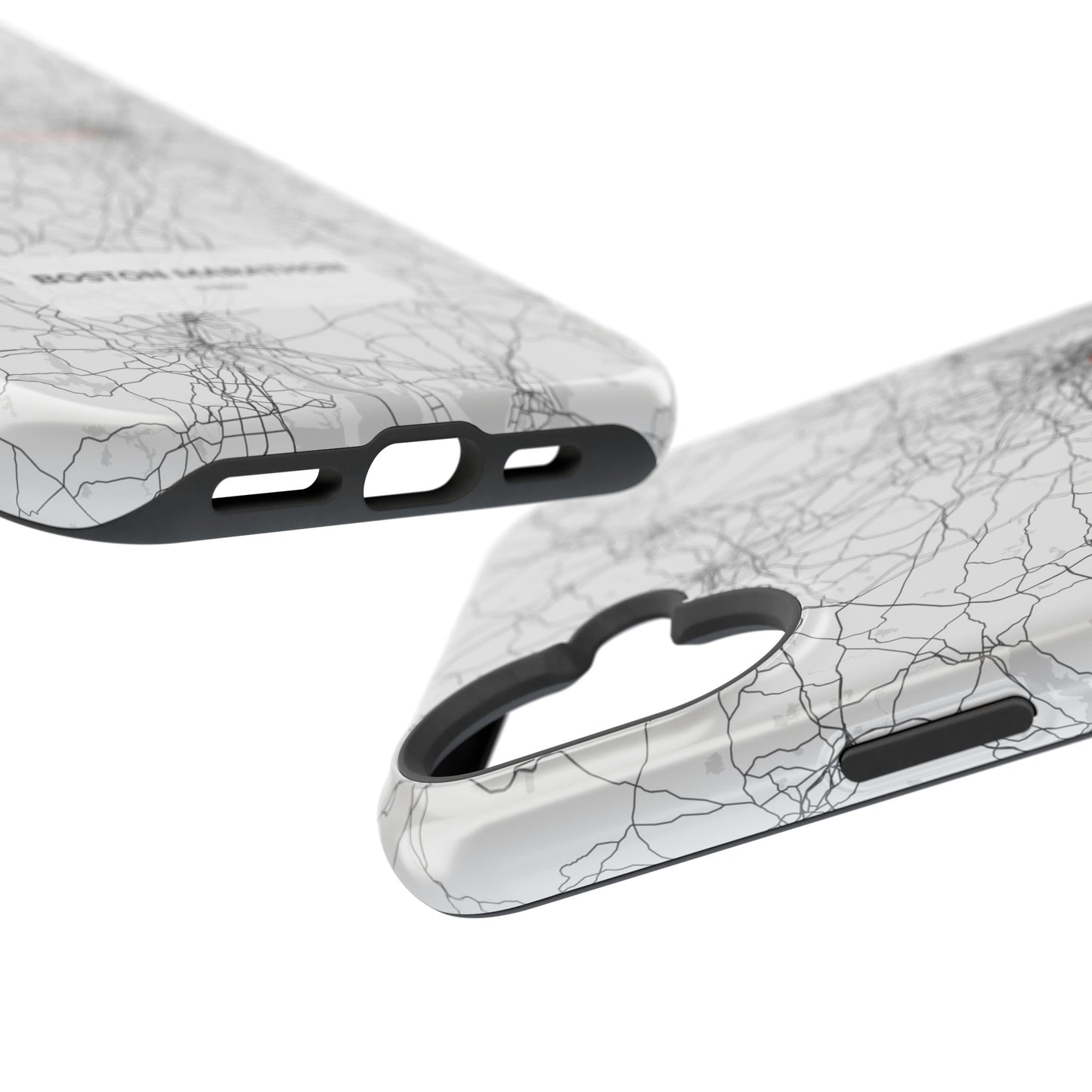 Boston Marathon Route Magnetic Impact-Resistant Phone Case
