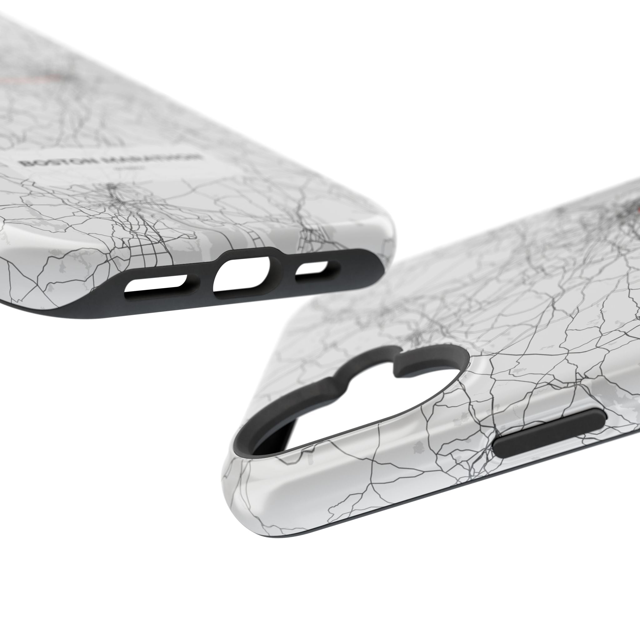 Boston Marathon Route Magnetic Impact-Resistant Phone Case