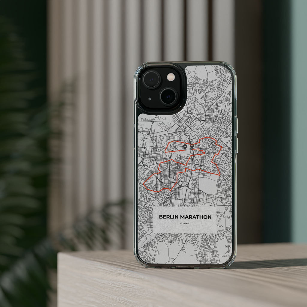 Berlin Marathon Route Clear Impact-Resistant Phone Case