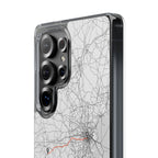 Boston Marathon Route Clear Impact-Resistant Phone Case