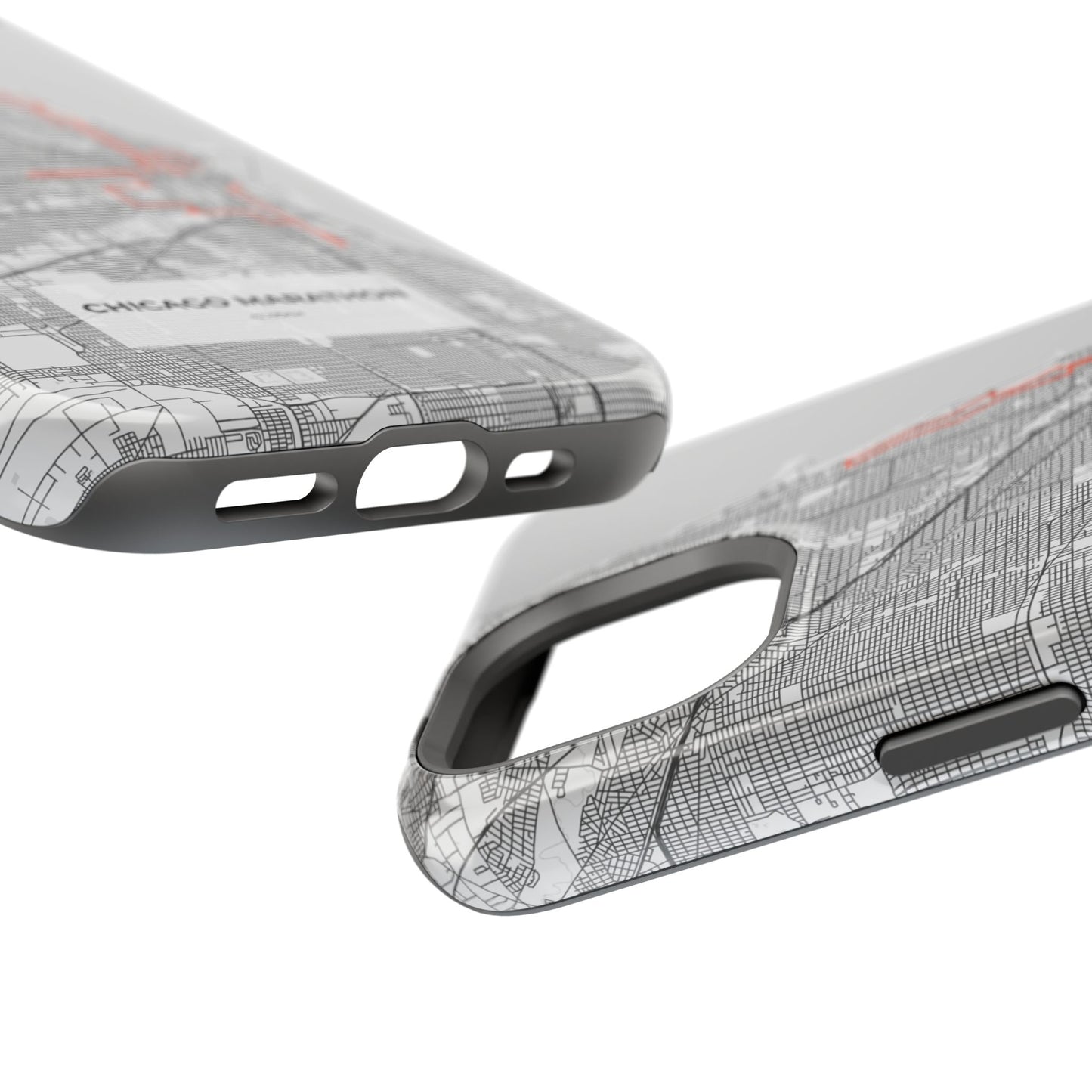 Chicago Marathon Route Magnetic Impact-Resistant Phone Case