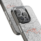 London Marathon Route Clear Impact-Resistant Phone Case