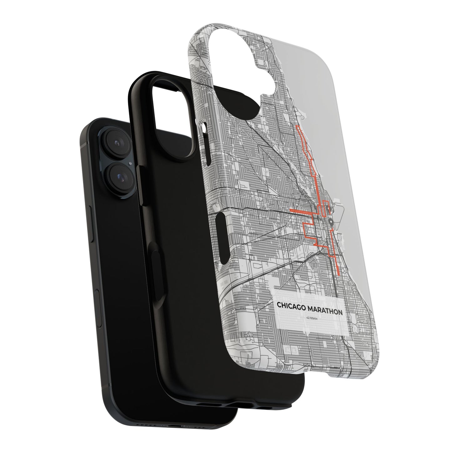 Chicago Marathon Route Tough Phone Case