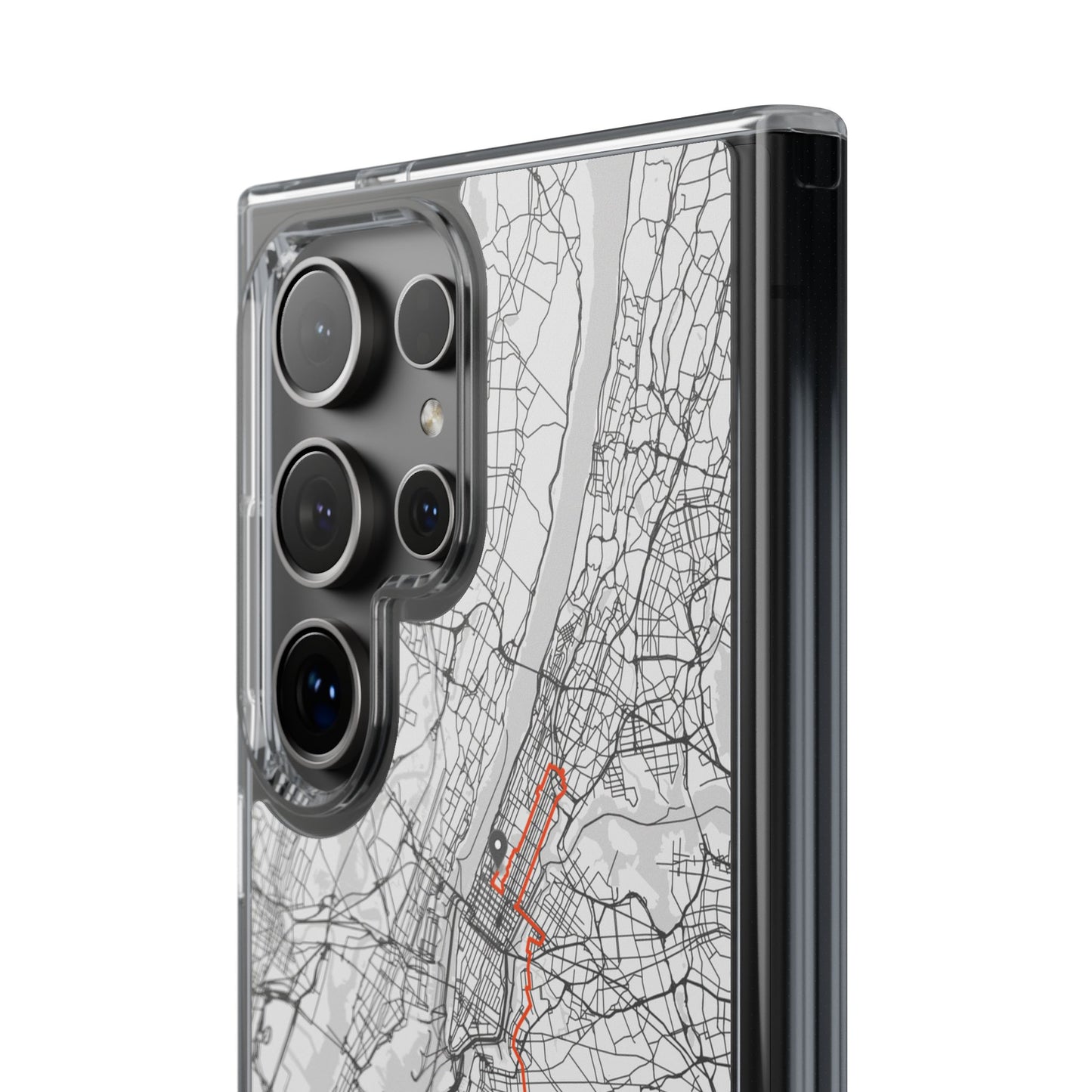 New York Marathon Route Clear Impact-Resistant Phone Case