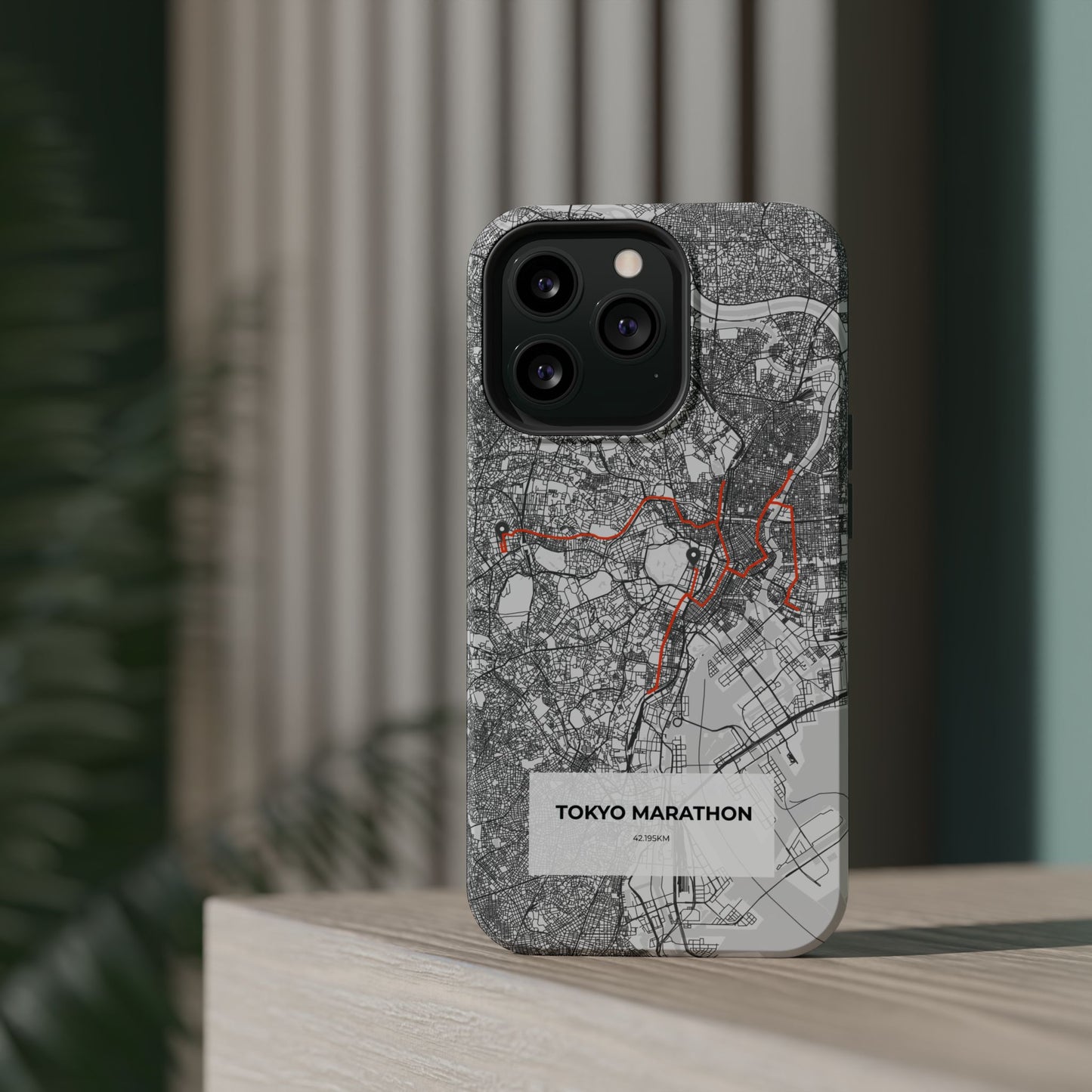 Tokyo Marathon Route Magnetic Impact-Resistant Phone Case