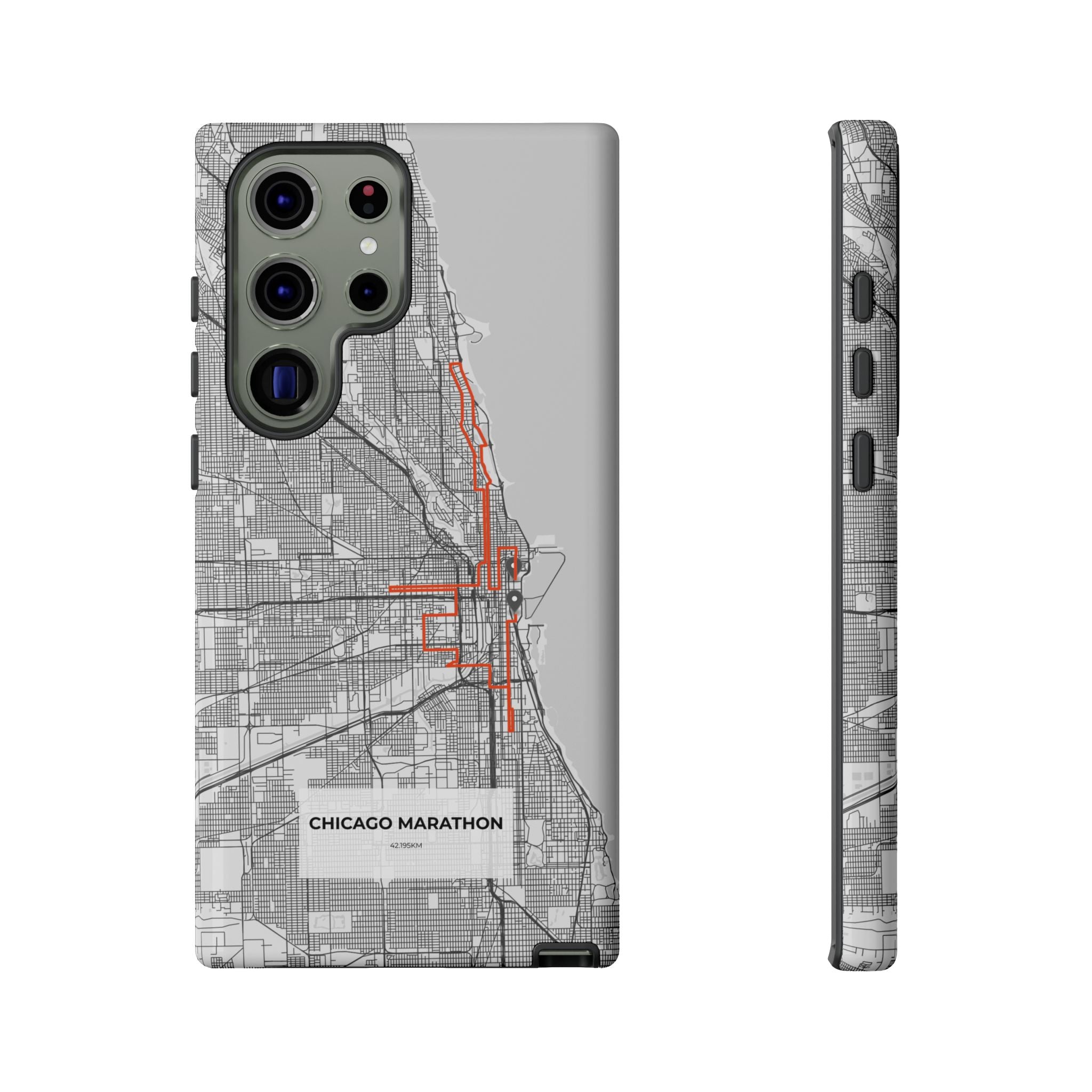 Chicago Marathon Route Tough Phone Case