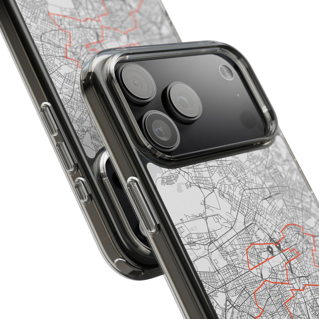 Berlin Marathon Route Clear Impact-Resistant Phone Case
