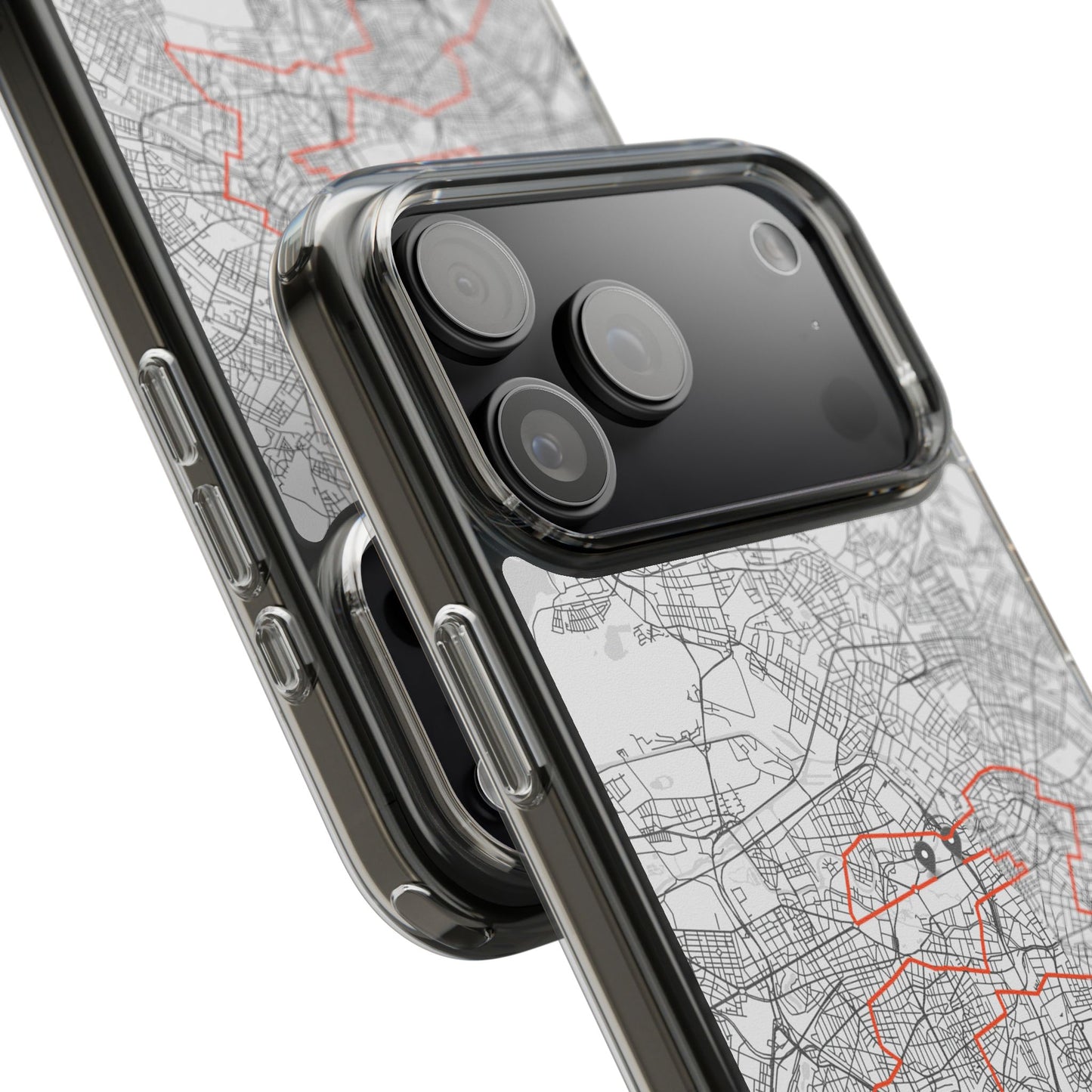 Berlin Marathon Route Clear Impact-Resistant Phone Case