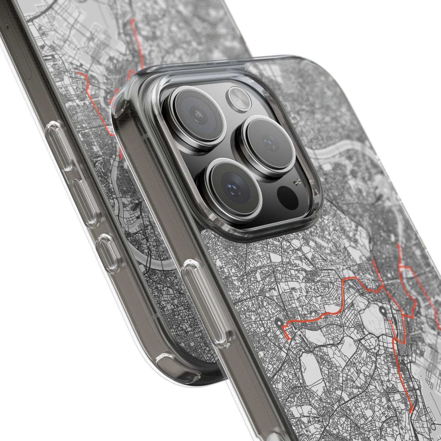 Tokyo Marathon Route Clear Impact-Resistant Phone Case