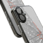 Chicago Marathon Route Clear Impact-Resistant Phone Case