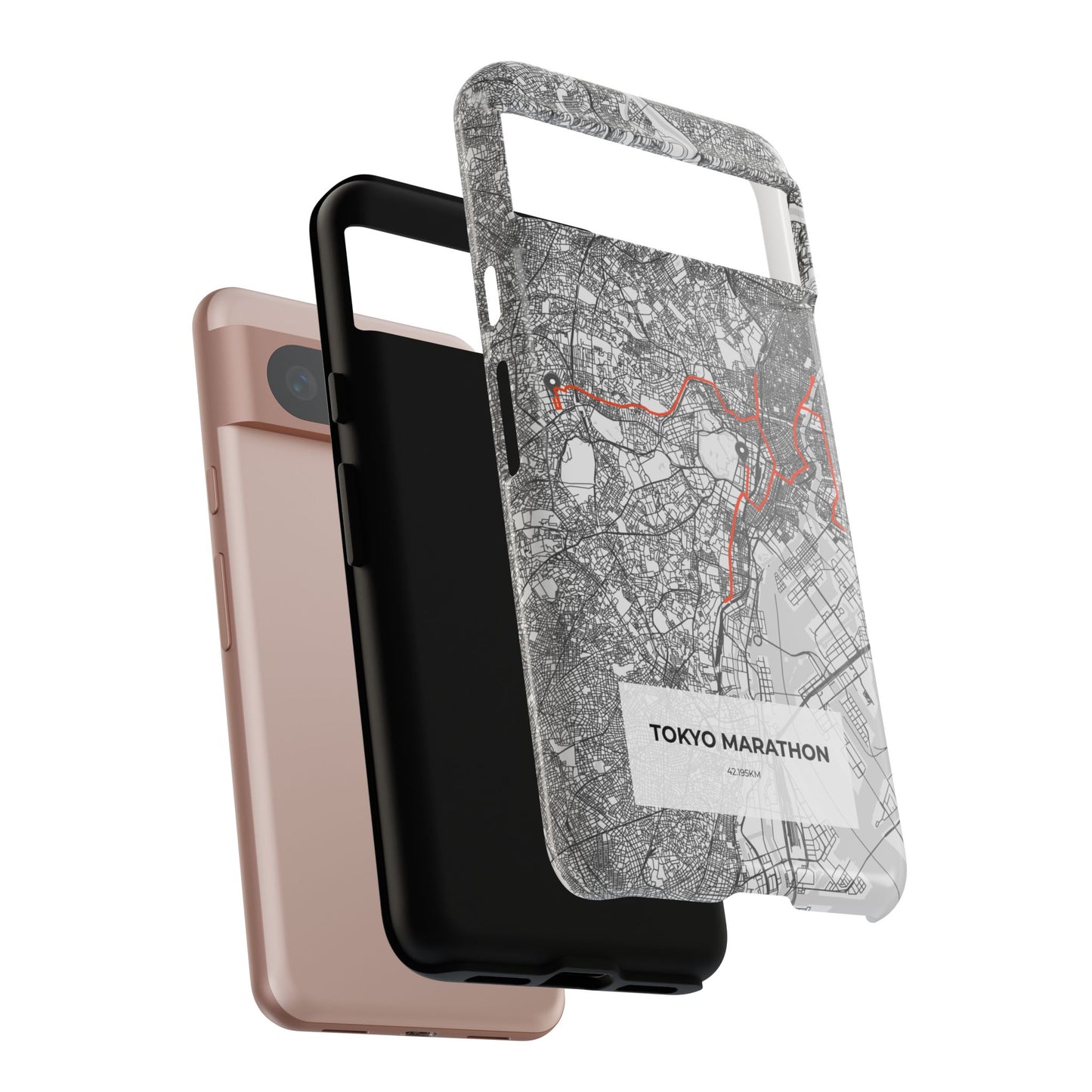 Tokyo Marathon Route Tough Phone Case