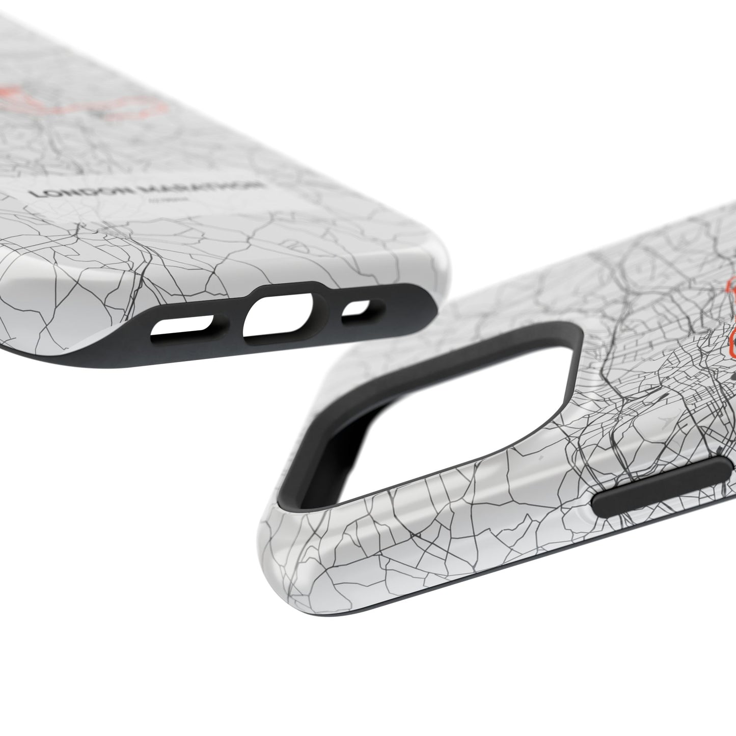 London Marathon Route Magnetic Impact-Resistant Phone Case