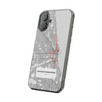 Chicago Marathon Route Clear Impact-Resistant Phone Case