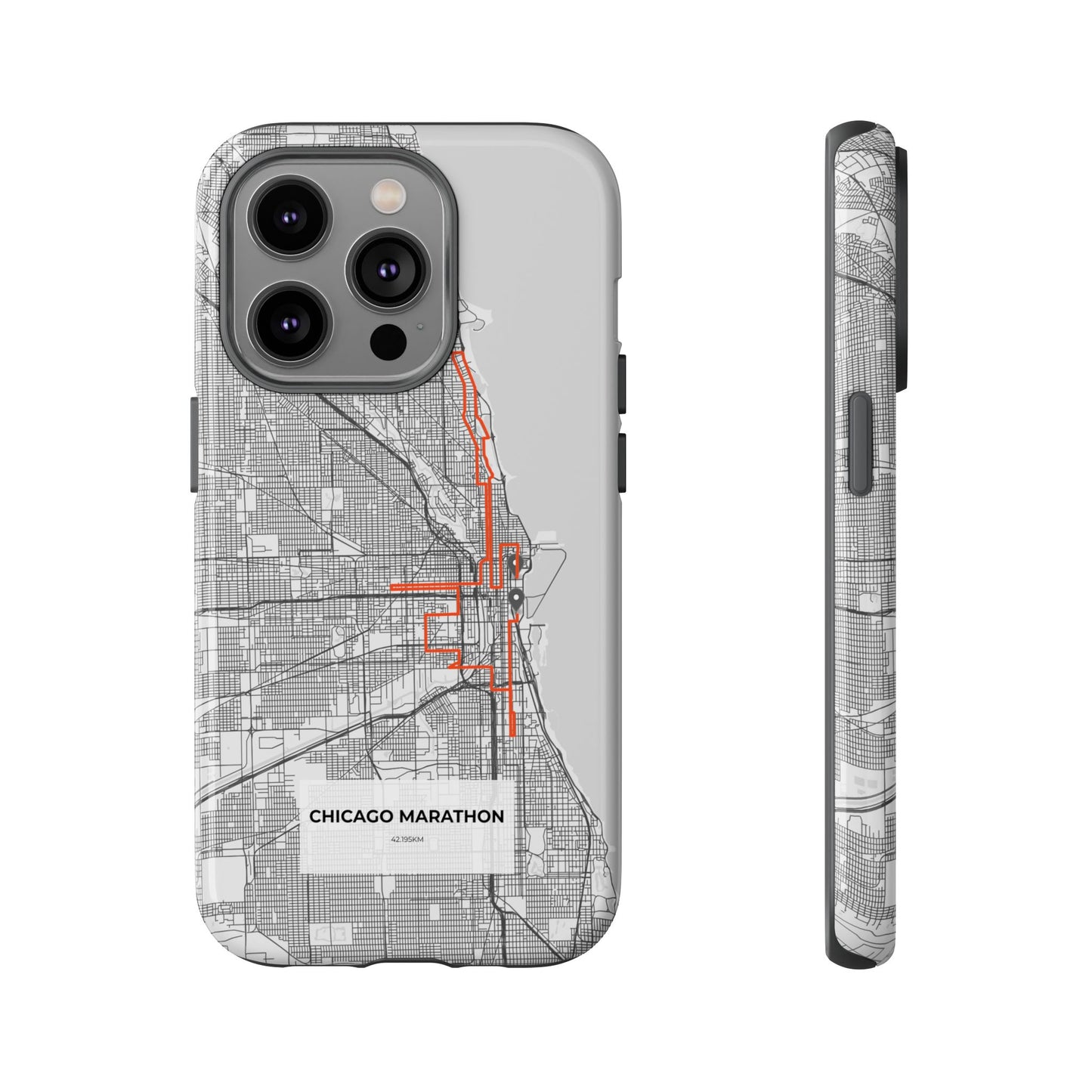 Chicago Marathon Route Tough Phone Case