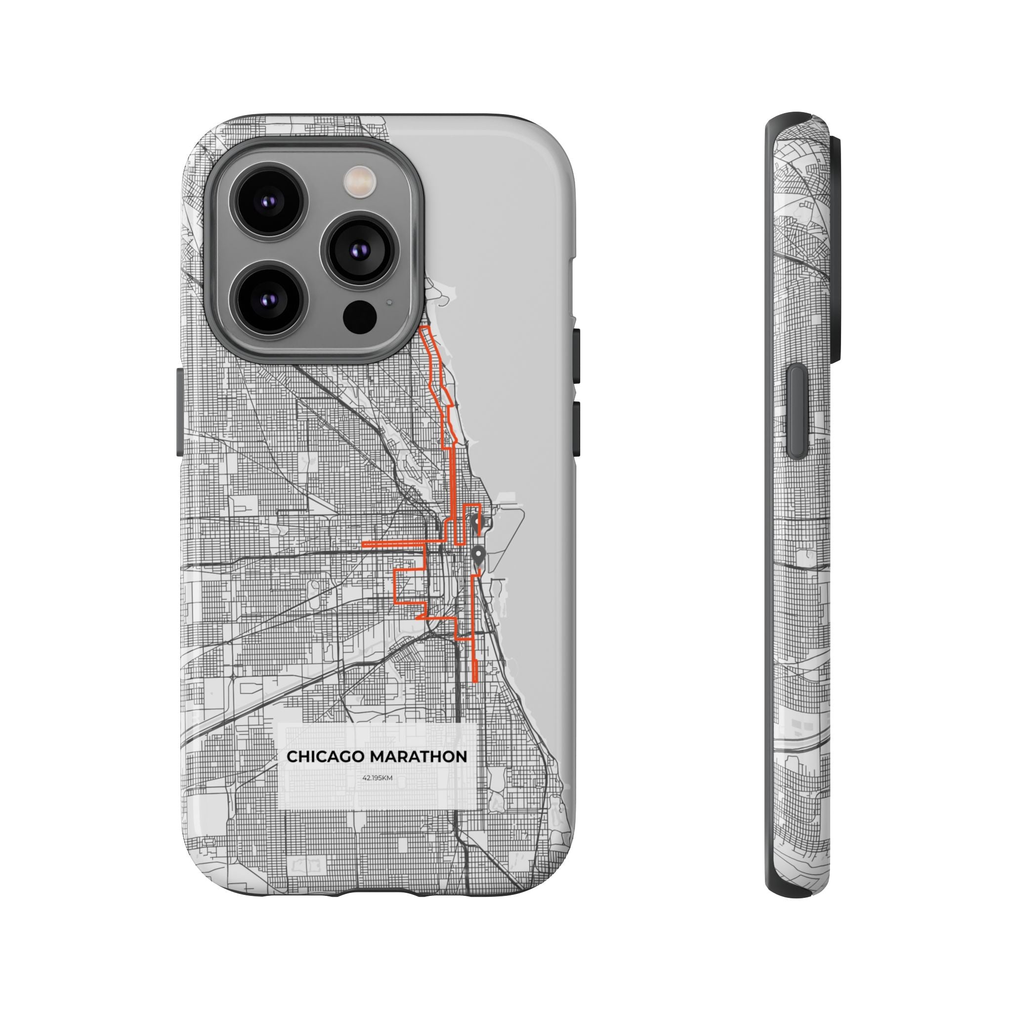 Chicago Marathon Route Tough Phone Case