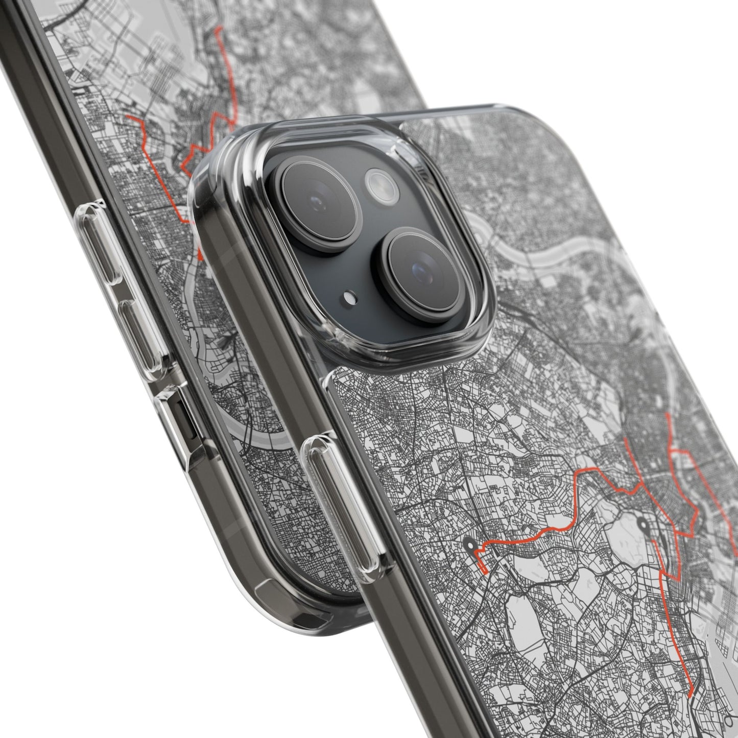 Tokyo Marathon Route Clear Impact-Resistant Phone Case