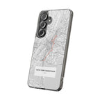 New York Marathon Route Clear Impact-Resistant Phone Case