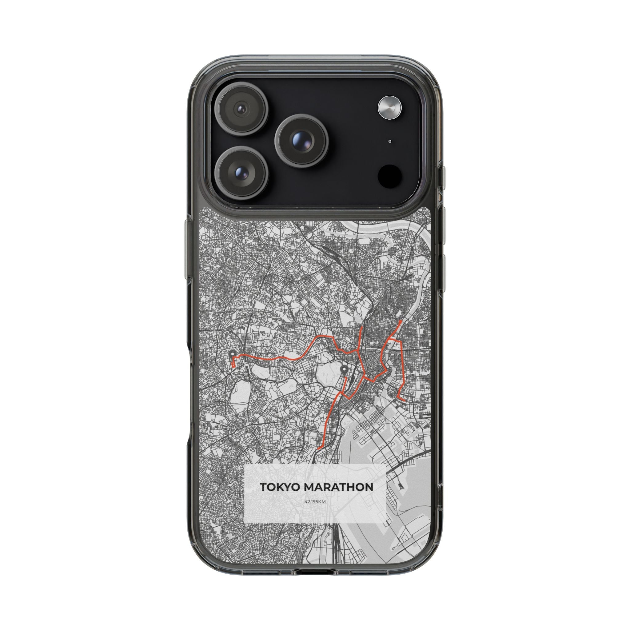 Tokyo Marathon Route Clear Impact-Resistant Phone Case