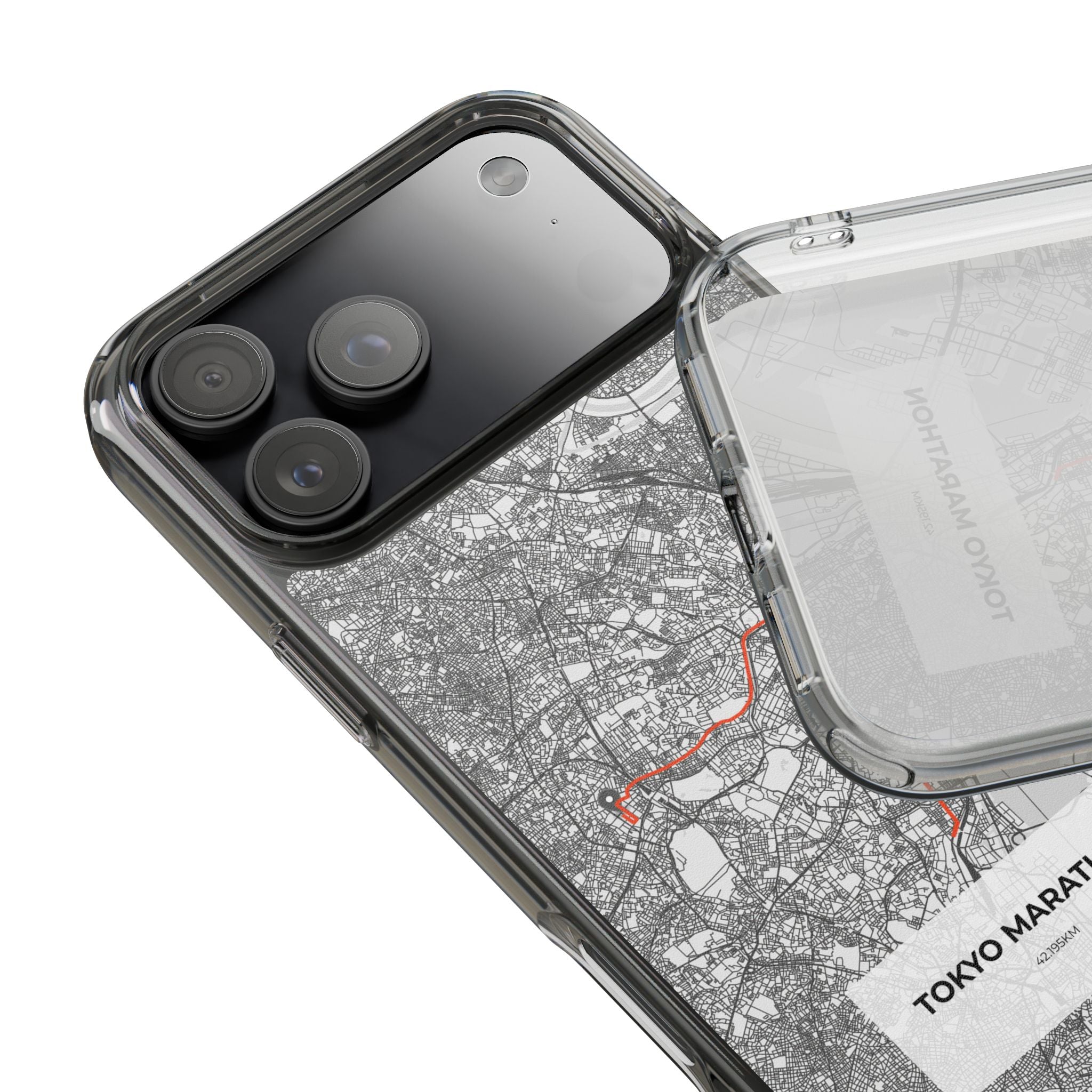 Tokyo Marathon Route Clear Impact-Resistant Phone Case