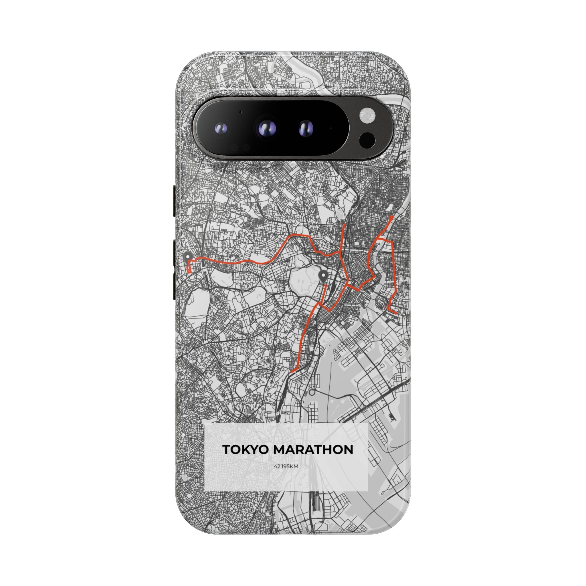 Tokyo Marathon Route Tough Phone Case