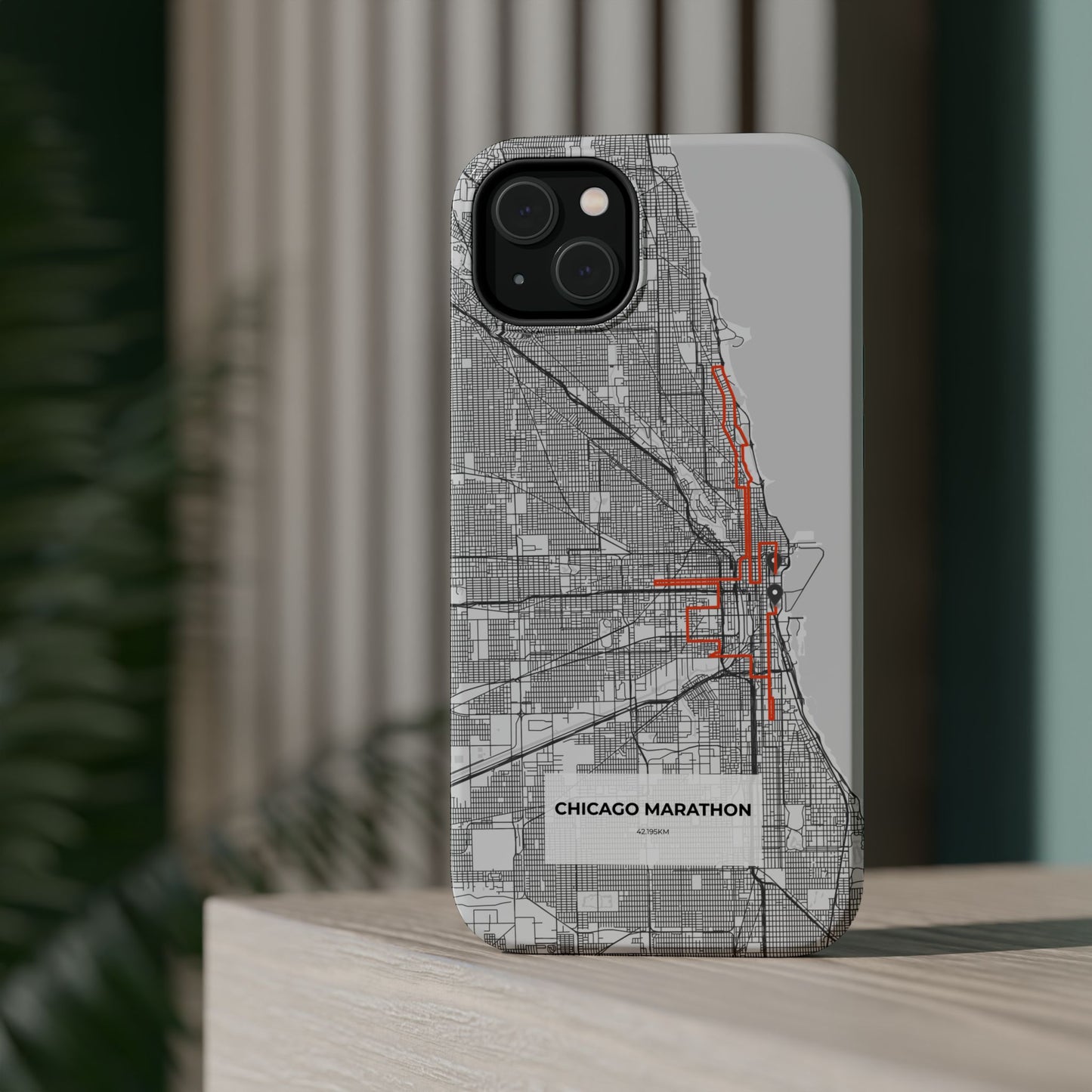 Chicago Marathon Route Magnetic Impact-Resistant Phone Case