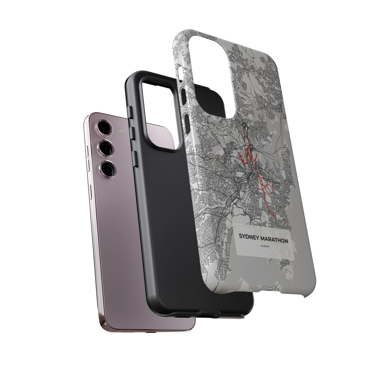 Sydney Marathon Route Tough Phone Case