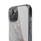 Chicago Marathon Route Clear Impact-Resistant Phone Case
