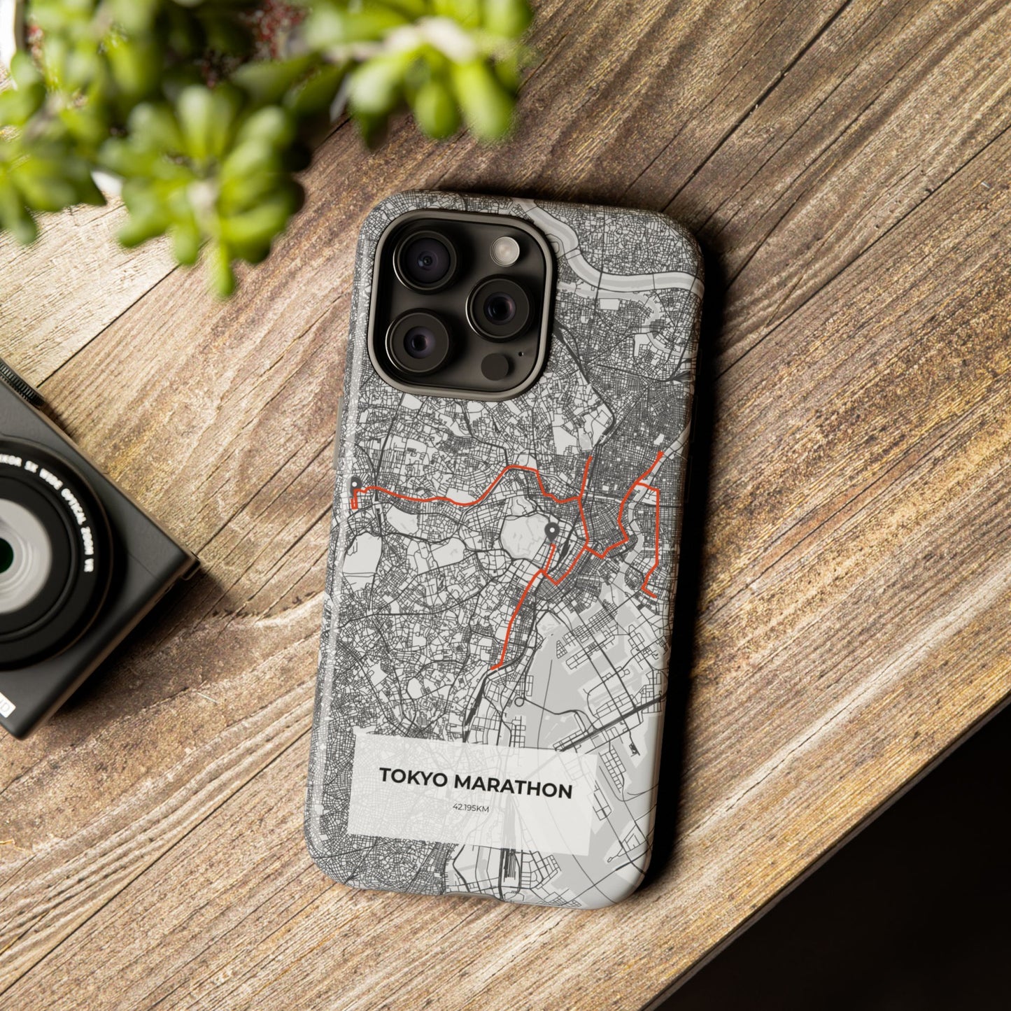 Tokyo Marathon Route Tough Phone Case