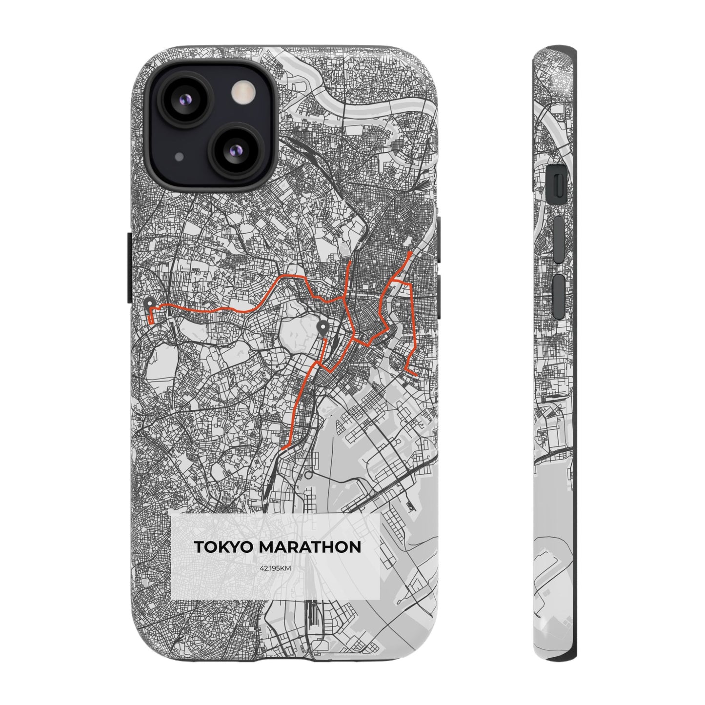 Tokyo Marathon Route Tough Phone Case