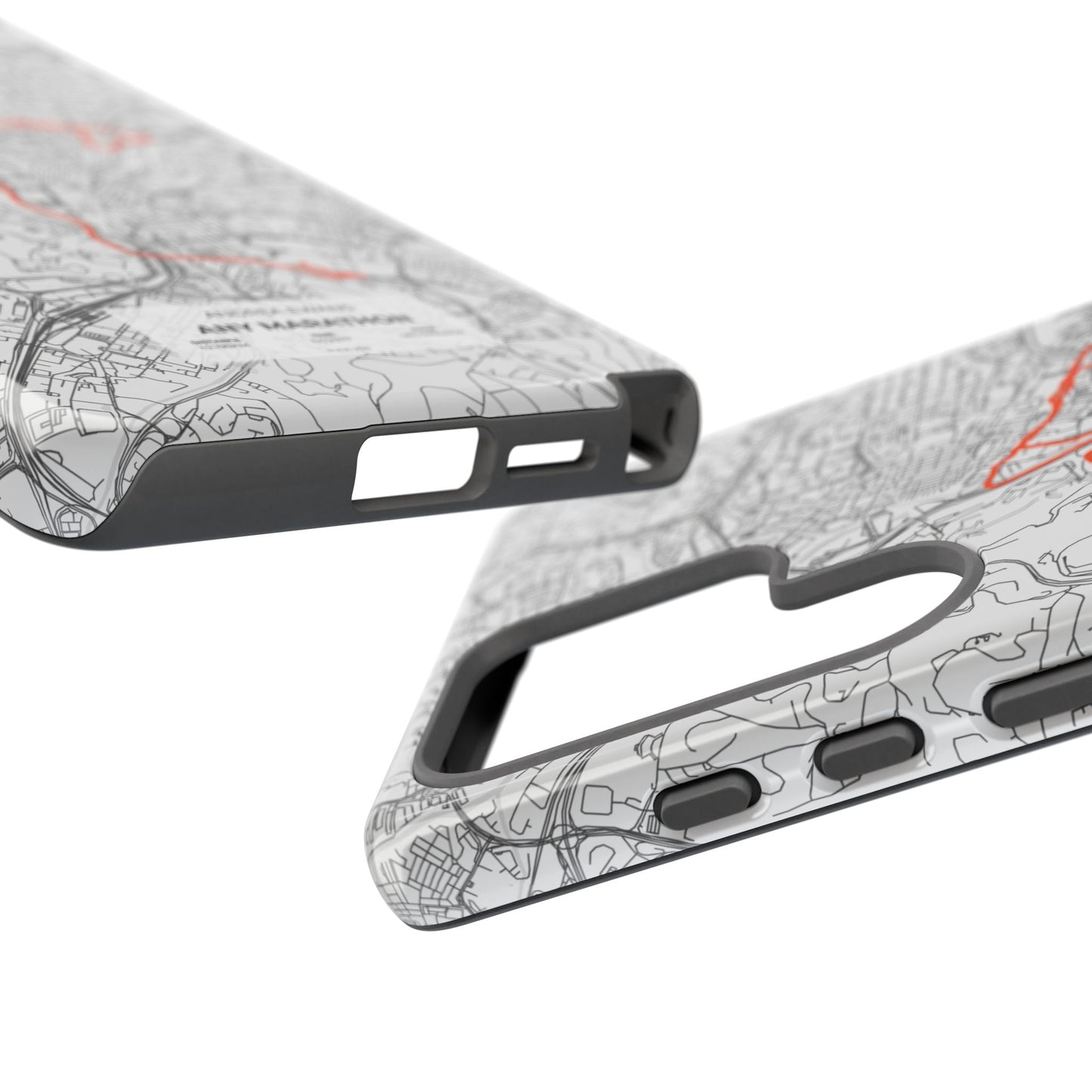 Customized Marathon Route Tough Phone Case