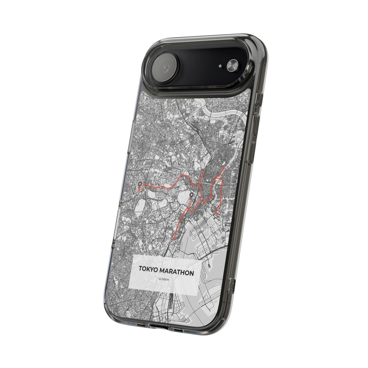Tokyo Marathon Route Clear Impact-Resistant Phone Case
