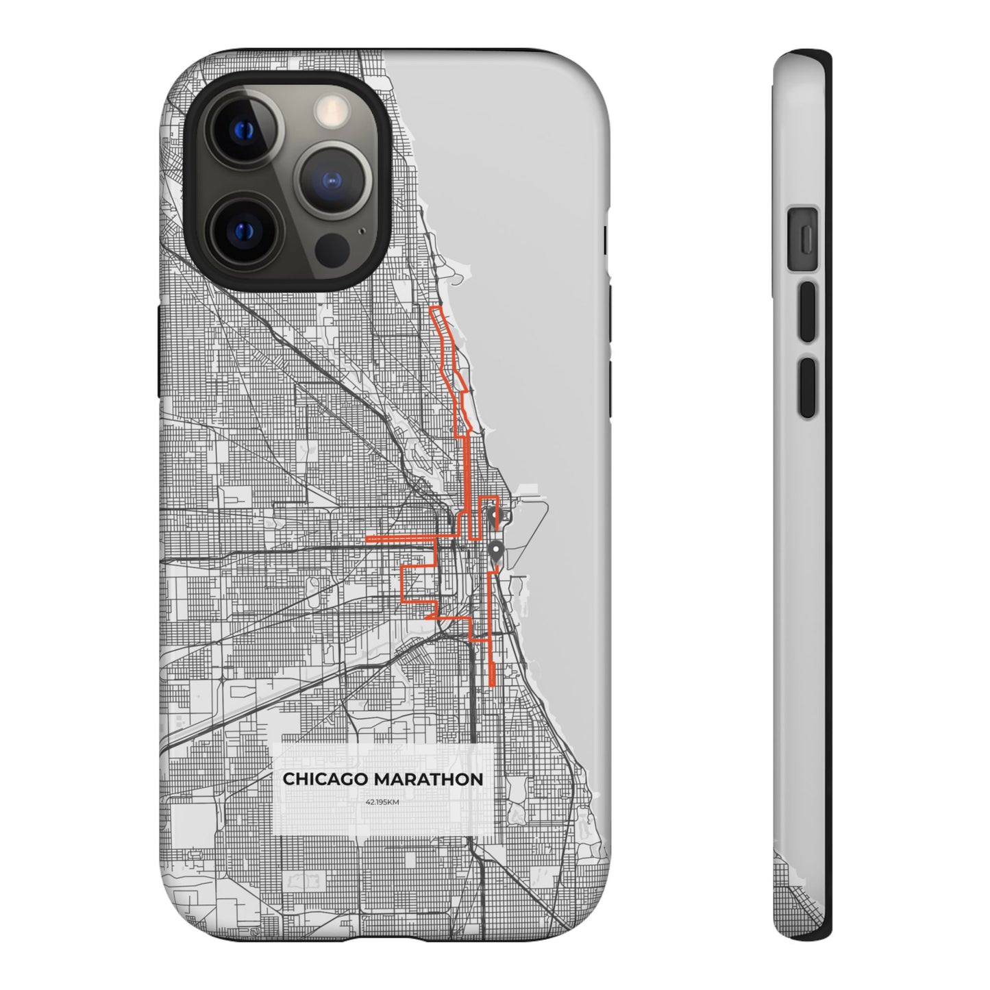 Chicago Marathon Route Tough Phone Case