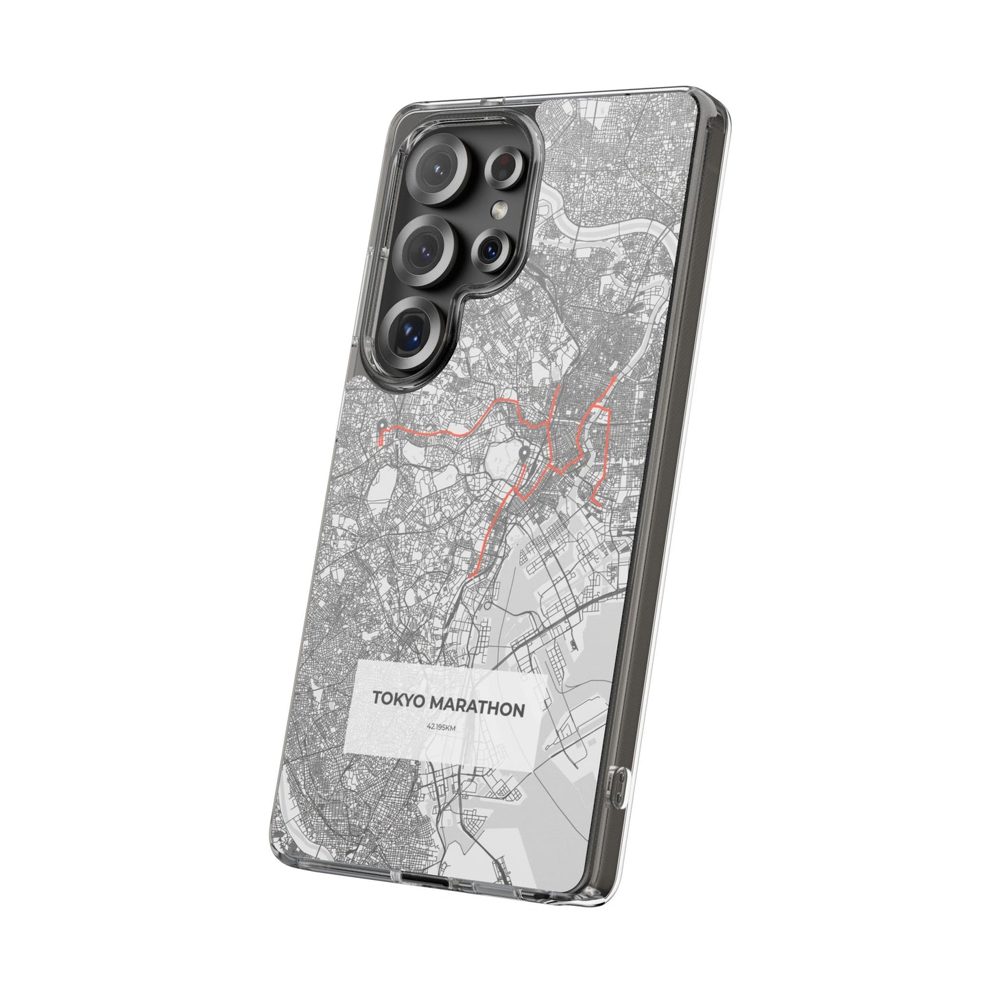 Tokyo Marathon Route Clear Impact-Resistant Phone Case