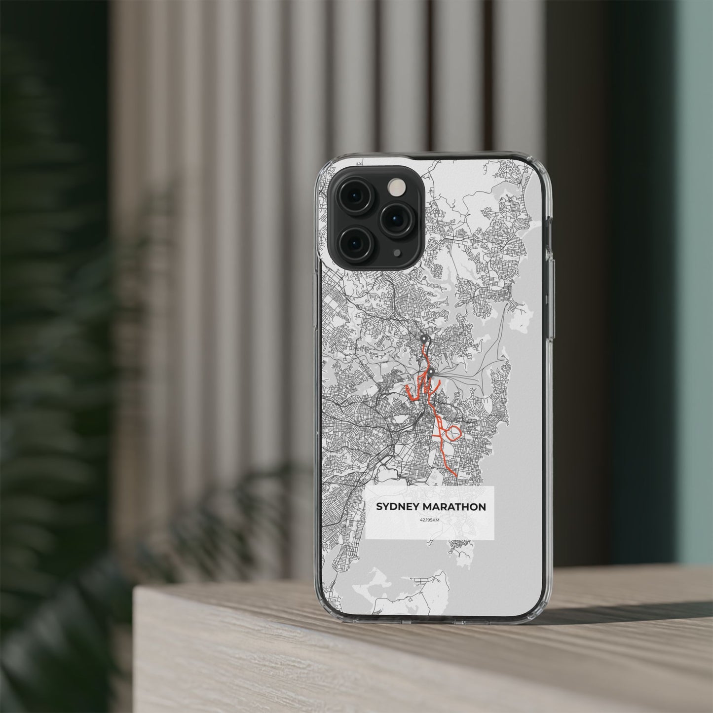 Sydney Marathon Route Clear Impact-Resistant Phone Case