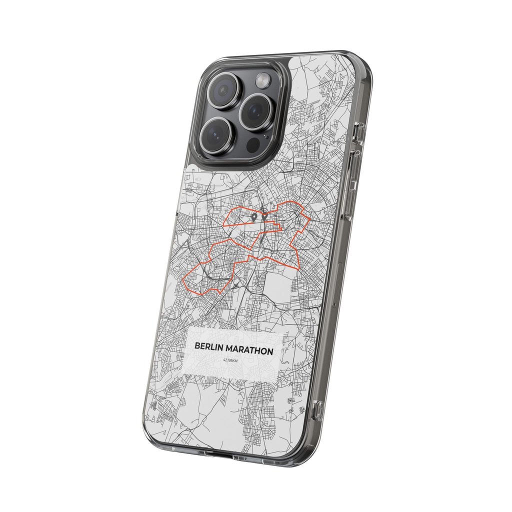 Berlin Marathon Route Clear Impact-Resistant Phone Case