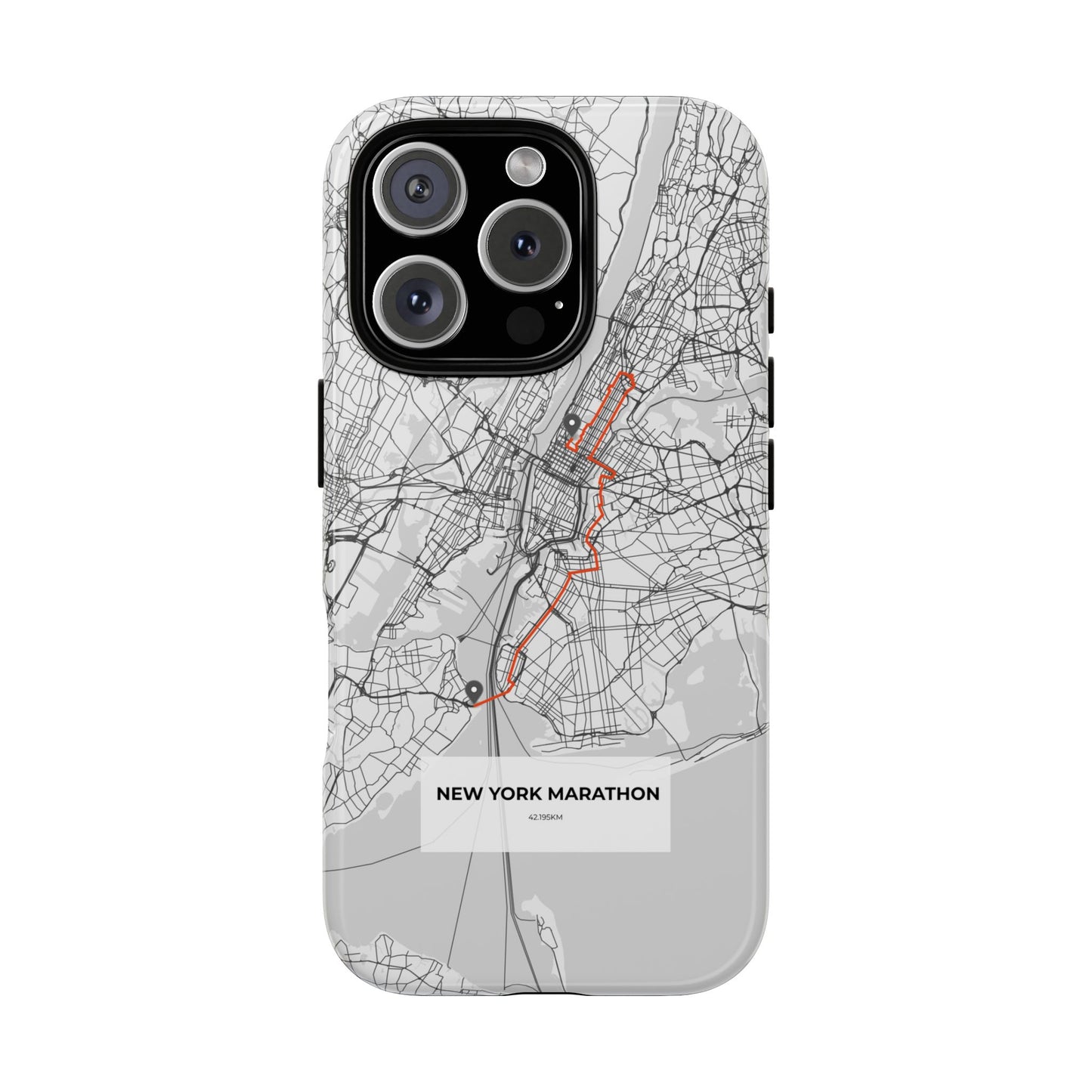New York Marathon Route Tough Phone Case