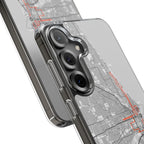 Chicago Marathon Route Clear Impact-Resistant Phone Case