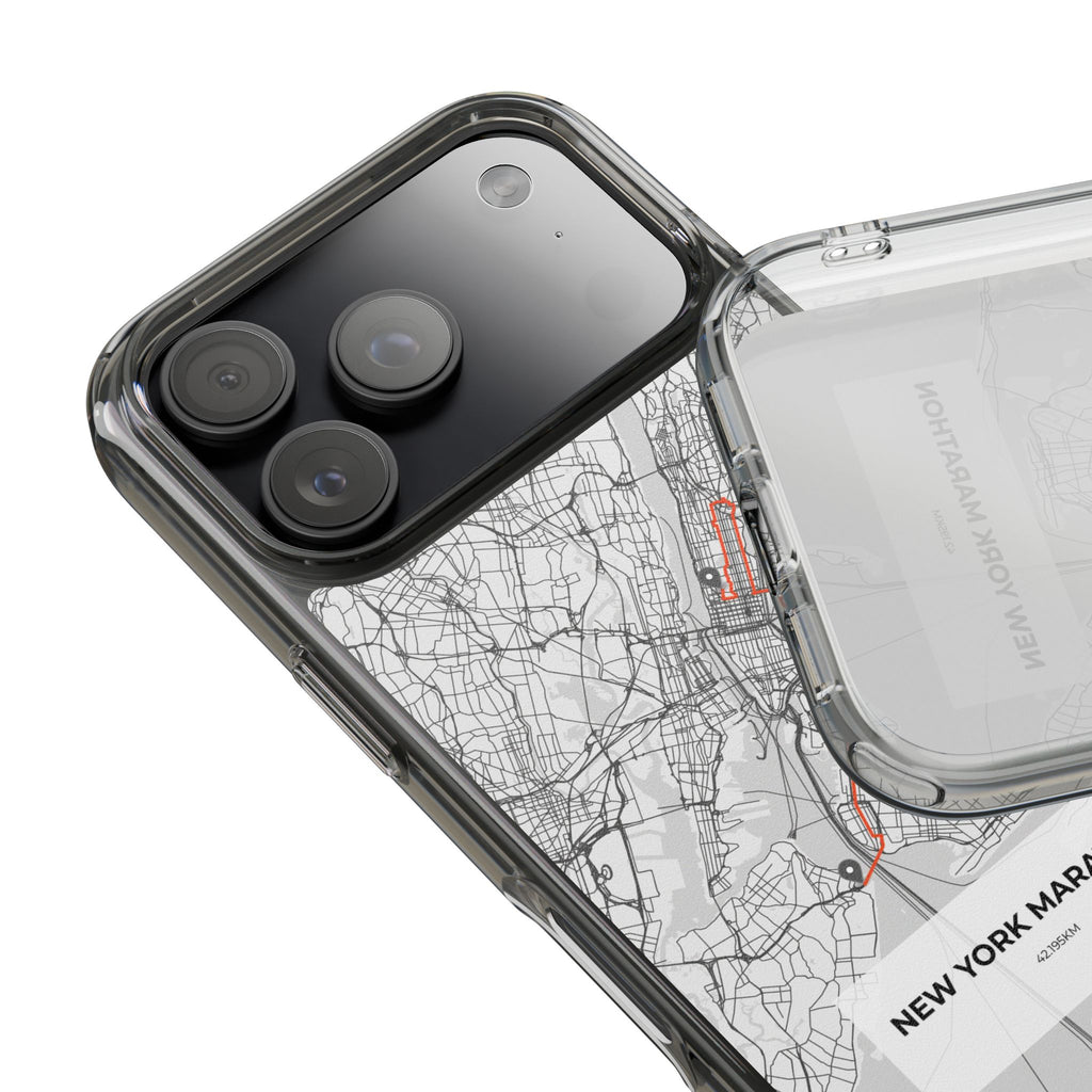 New York Marathon Route Clear Impact-Resistant Phone Case