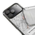 New York Marathon Route Clear Impact-Resistant Phone Case