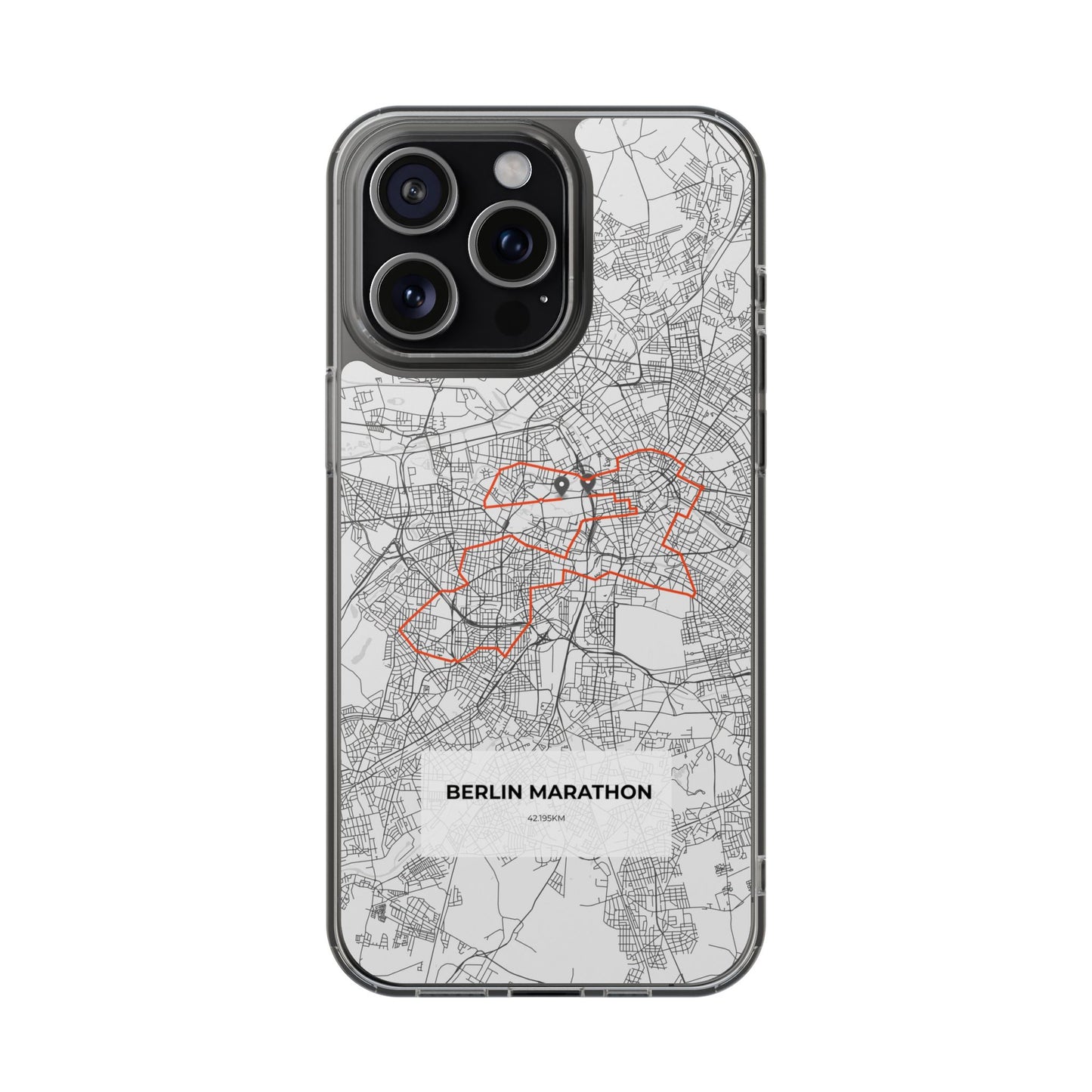 Berlin Marathon Route Magnetic Clear Impact-Resistant Phone Case
