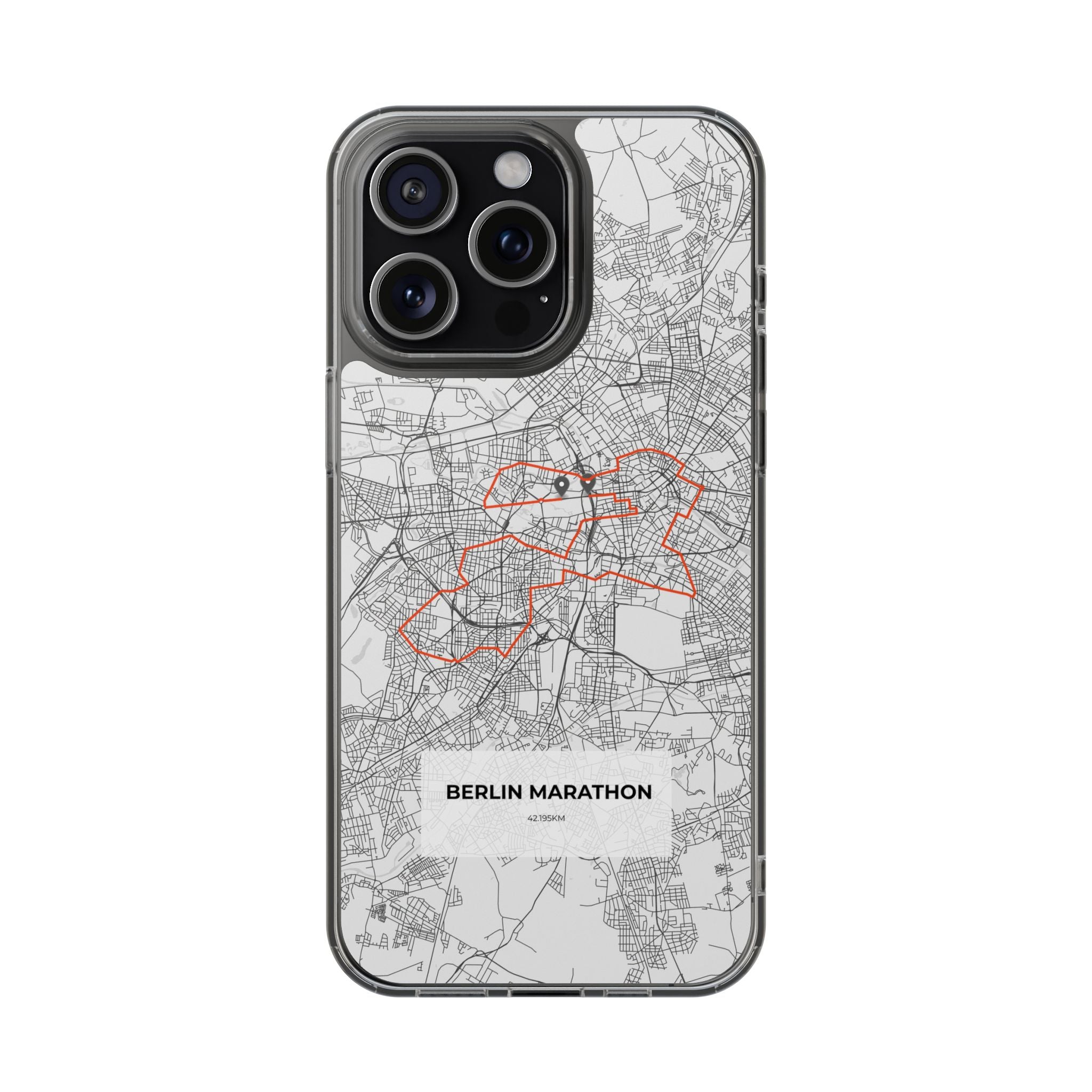Berlin Marathon Route Magnetic Clear Impact-Resistant Phone Case