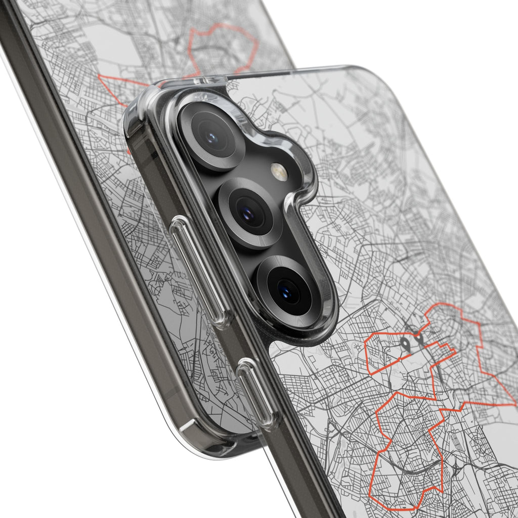 Berlin Marathon Route Clear Impact-Resistant Phone Case