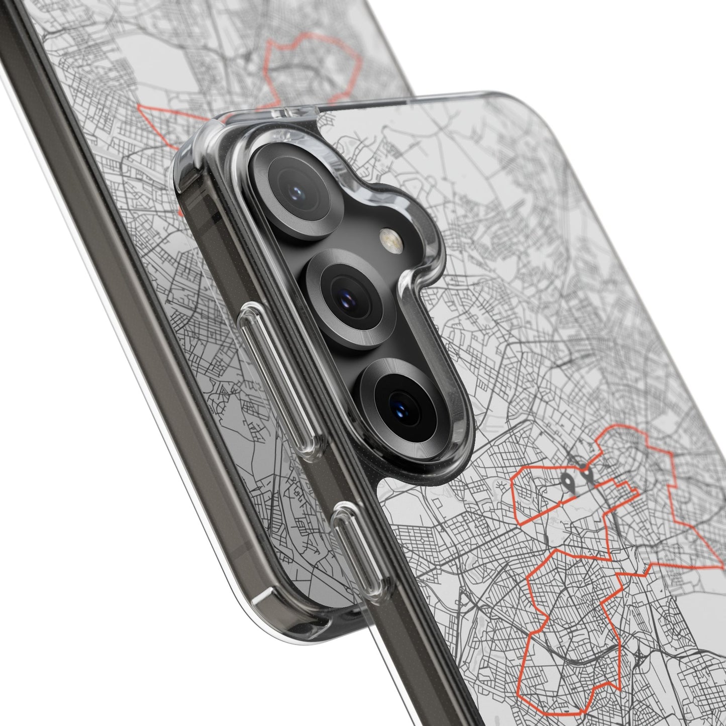 Berlin Marathon Route Clear Impact-Resistant Phone Case