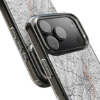 New York Marathon Route Clear Impact-Resistant Phone Case