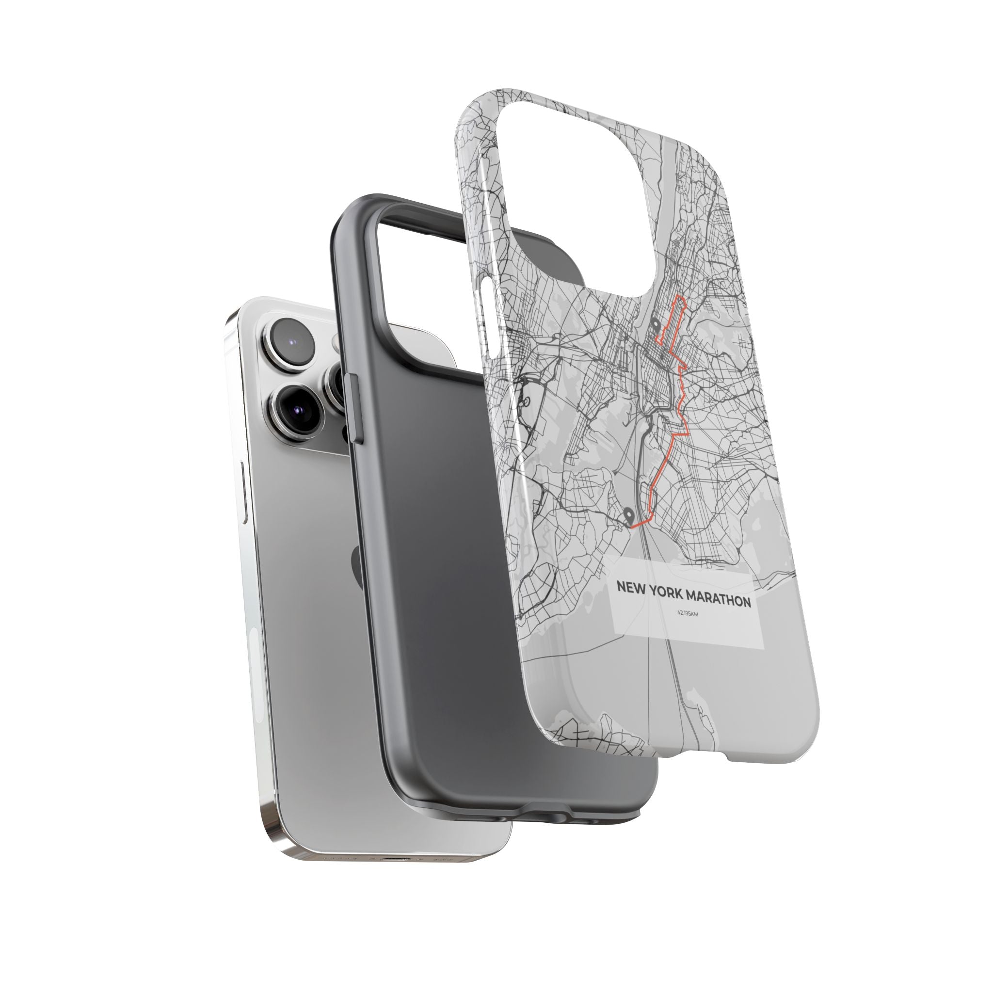 New York Marathon Route Tough Phone Case
