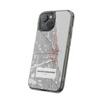 Chicago Marathon Route Clear Impact-Resistant Phone Case